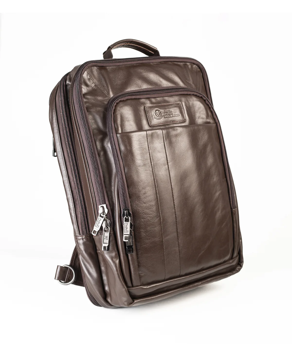 Loretta Leather Multi-Compartment Laptop Backpack
